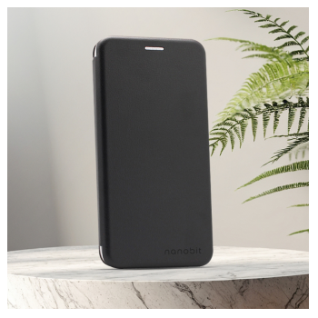 Maska na preklop Nanobit Coral Book za Honor 400 Smart/ X7d crna