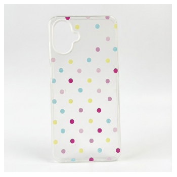 Maska Candy Dots za Samsung A07/ A075F/ A08/ A085F bela