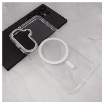 Maska Mag Case Diamond Elegance za Samsung S26 Plus/ S946B bela
