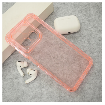 Maska Color Transparent za Honor 400 Smart/ X7d roze