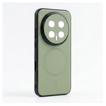 Maska Mag Case Smooth Leather za Honor Magic 8 Pro zelena