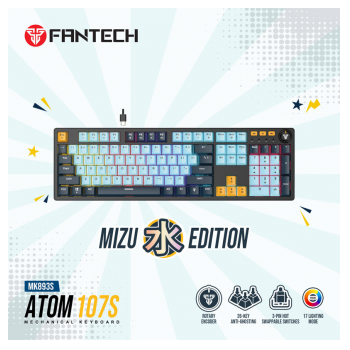 Tastatura Mehanicka Gaming Fantech MK893S RGB Atom 107S MIZU Blue (Blue Swich)