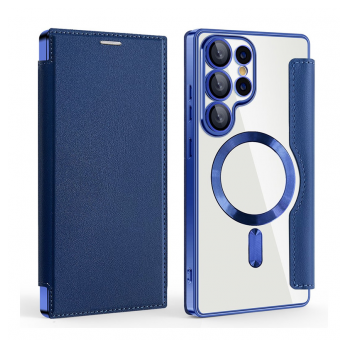 Maska na preklop Coral Mag Case Book za Samsung S25 Ultra/ S938B plava