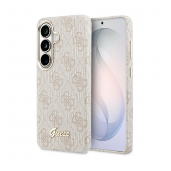 Maska Guess 4G Script MagSafe za Samsung S26/ S941B roze