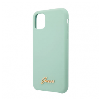 Maska Guess Faceplate Silicone za iPhone 11 Pro zelena.