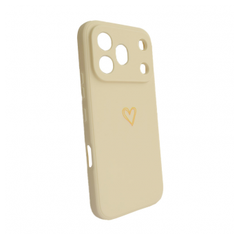 Maska Golden Heartbeat za Honor 600 Pro krem