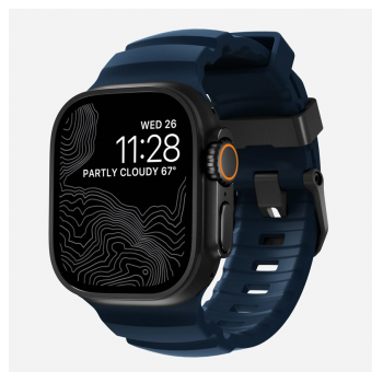 Narukvica za Apple watch Rocky Point black Atlantic blue 44/ 45/ 46/ 49 mm