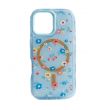 Maska Mag Case Floral Series za iPhone 16 plava