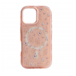 Maska Mag Case Floral Series za iPhone 16 pink