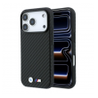 Maska BMW M Carbon Metal Logo MagSafe za iPhone 17 Pro Max/ 18 Pro Max crna