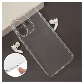 Maska Skin Silikon with pluggy za Xiaomi Redmi Note 17 4G/ 5G transparent