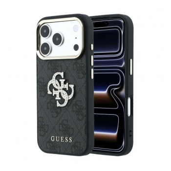 Maska Guess 4G & Big Resin Logo za iPhone 17 Pro/ 18 Pro crna