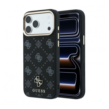 Maska Guess Peony 4G Small Logo MagSafe za iPhone 17 Pro Max/ 18 Pro Max crna