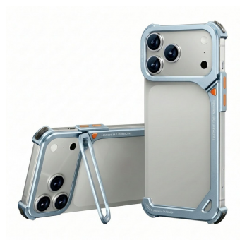 Maska Titanium Edge Bumper za iPhone 17 Pro/ 18 Pro svetlo plava